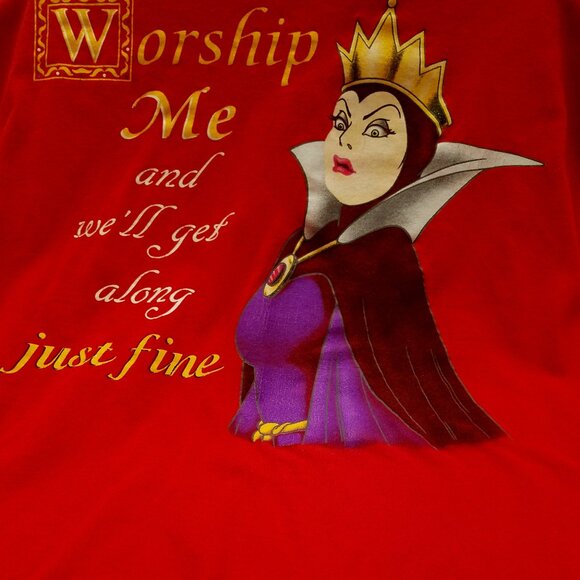 Disney Classic Tops - VINTAGE Y2K SNOW WHITE EVIL QUEEN A DISNEY CLASSIC- WOMENS 26/28 RED